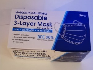 Masque de protection NORME CE