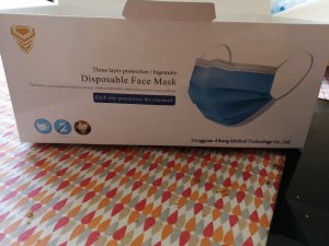 Masques 3 plis blue grand publique