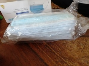 Masques 3 plis blue grand publique