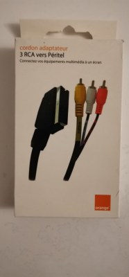 Cordon adaptateur 3 rca vers Peritel