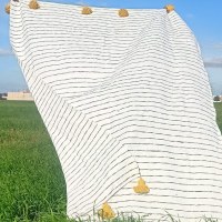 Couverture marocaine Pom Pom