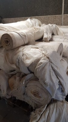 5000 M de tissu coton blanc