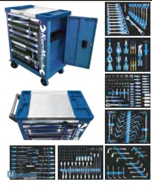 NOUVEAUTE Servante d'ateliers RACING 7/7 581 PCS BLEU KRAFTMULLER