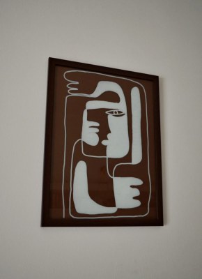 Tableau dessin sur verre