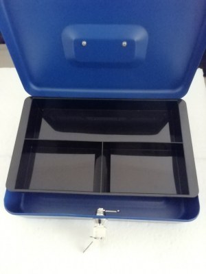 Lot 350 caisse cash box office depot original 260x185x81mm 10 pouces