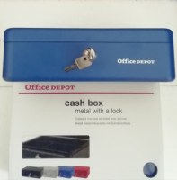 Lot 350 caisse cash box office depot original 260x185x81mm 10 pouces