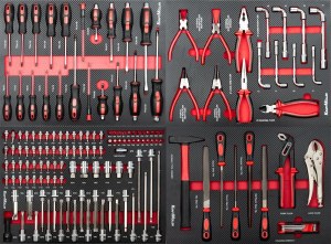 SERVANTE D'ATELIER 7/7 Tiroirs, XXL PRO II, ROUGE,PRO KRAFTMULLER