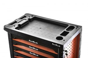 SERVANTE D'ATELIER 6/4 Tiroirs, Orange, KRAFTMULLER