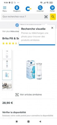 Lot gourdes et carafes eau brita