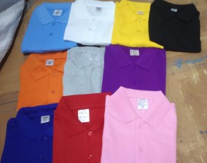 POLO UNIS MIX COULEUR TAILLE