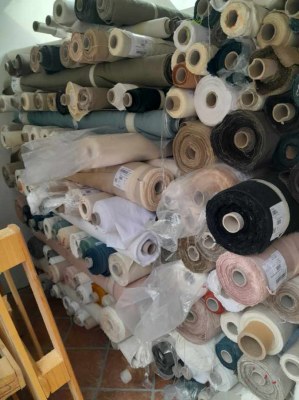Lot stock tissu en lin