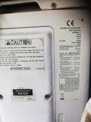 Climatiseur réversible monosplit TOSHIBA RAS-13GKHP-ES2 40W