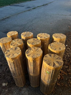 Brise vue en canisse paille Roseau 1m par 5m