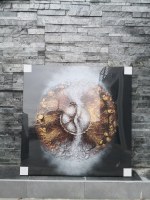 LOT DE TABLEAUX ET MIROIRS DECO