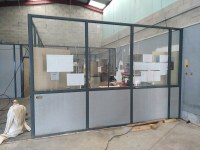 Cloisons modulaires semi-vitrées et pleines