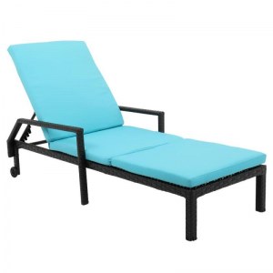 Lot de chaises longue avec matelas