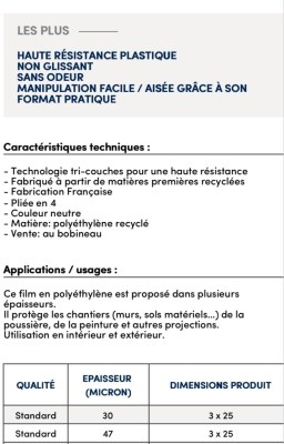 Film plastique en Bobineau
