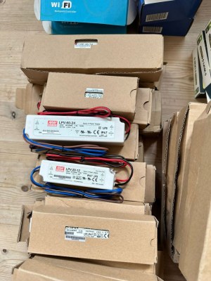 Lot ruban led, tranfo, et accessoires