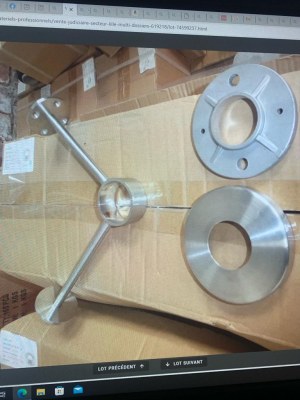 Fixation inox pour garde corps ,balcon et verriere