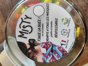 Lot de 107 clips Misty anti-buée pour masque