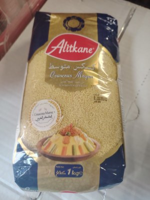 Déstockage Couscous Alitkane MOYEN 1kg - Carton de 12 pcs