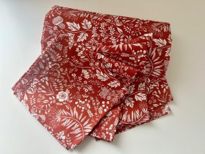 Nappes en tissus "terracotta"