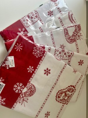 Nappe de Noël "coeurs"