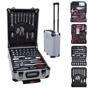 VALISE A OUTILS 410 PIECES EN CHROME VANADIUM