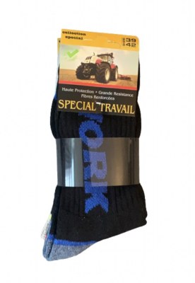 CHAUSSETTES DE TRAVAIL WORK PAR LOT DE 12 PAIRES