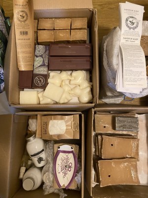 Vente de stock de produits d'hygiène artisanaux