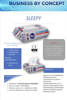 LINGETTES DÉSINFECTANTES MULTI-SURFACES VIRUCIDE C.E