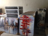 LOT DE TABLEAUX ABSTRAIT POUR MARCHES OU BOUTIQUES DECO...