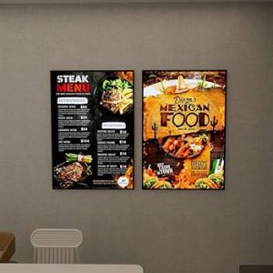 Menu board led restaurant 100x60 80x60