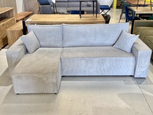 Canapé Angle Convertible Tissu Velours Côtelé -