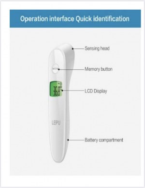 Thermomètre Infrarouge frontale Sans contact ADULTE/ENFANT