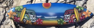 Lots de planches de surf décoration en bois a saisir!