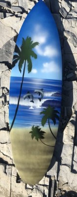 Lots de planches de surf décoration en bois a saisir!