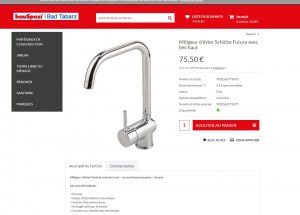 DESTOCKAGE EXCLUSIF Mitigeur d'évier Schütte Futura avec bec haut