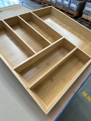 Insert de cuisine en Bambou - Tiroir a couvert