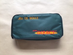 LOT N°5 : SACOCHES VIDES 8 BOULES + LANNIÈRES VIDES 3 BOULES+MESUREURS