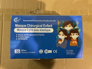 Masque chirurgicaux bleus type IIR français EN14683:2019