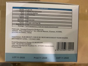 Masque chirurgicaux bleus type IIR français EN14683:2019