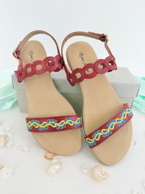 060123 Sandales femme en cuir