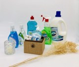 Lessive Liquide, Liquide Vaisselle, Nettoyant Multi-surfaces, Crèmes lavantes mains