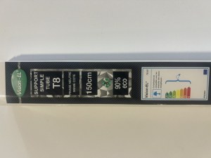 VISION-EL support tube LED T8 1500 MM , phase neutre, même cote