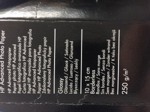 Lot Papier photo ( 50 photos) HP 1015cm Glossy 250g/m2