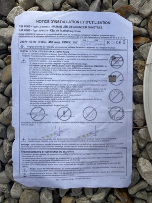 ⭐️ Ruban LED Chantier BTP 50m 6500K IP65 neuf