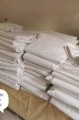 Drap blanc ou housse de couette