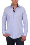 Chemise fashion Medium fit coupe cintrée bleu DI LUCA