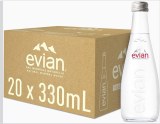 Evian Eau Minérale Naturelle – Bouteille Verre 33cL – Disponible immédiatement
